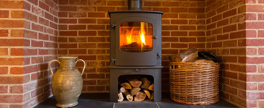 Metal Firebox Installation For Fireplace in Los Altos, California