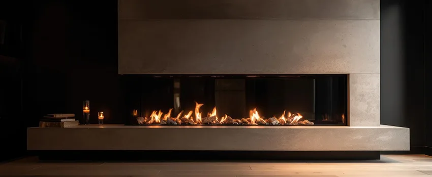 Gas Fireplace Ember Bed Design Services in Los Altos, California