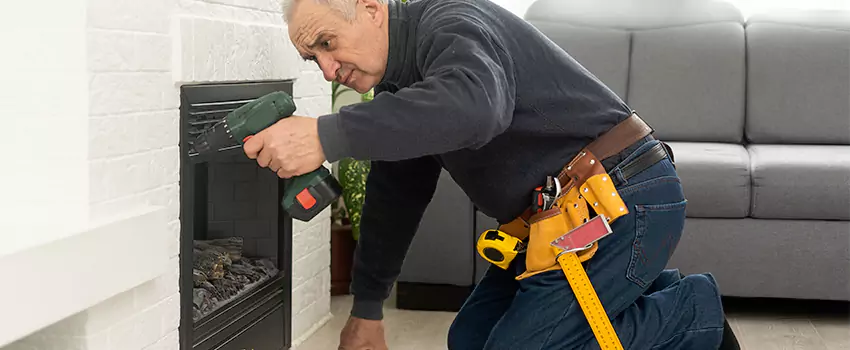 New Indoor Fireplace Installation in Los Altos, California