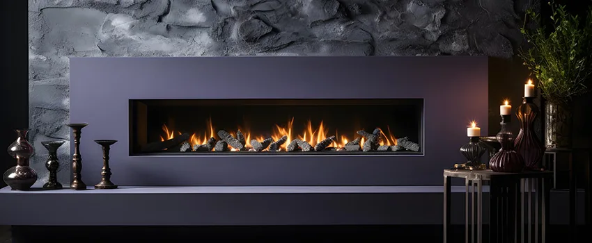 Ember Bed for Ventless Gas Fireplace in Los Altos, CA