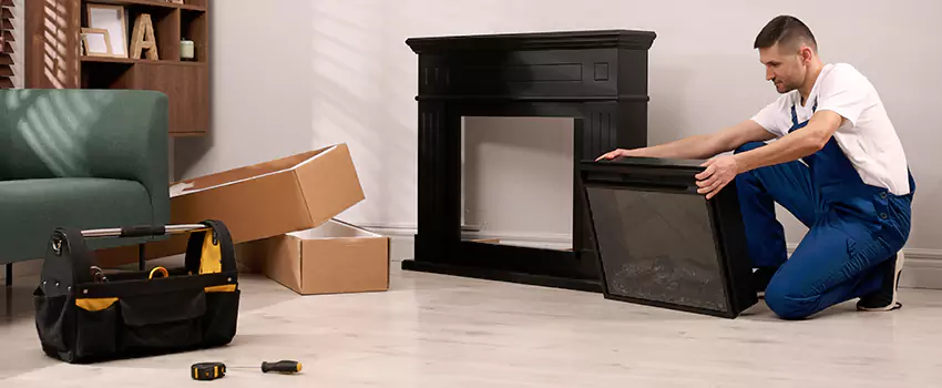 Old Rusted Metal Fireplace Repair And Replacement in Los Altos, CA